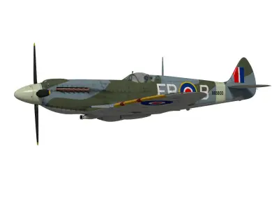 Supermarine Spitfire Mk-XII 3D model