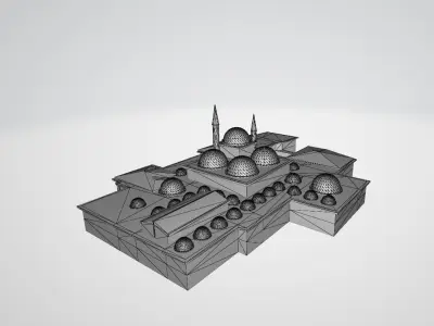 Topkapi Palace  Low-poly 3D model