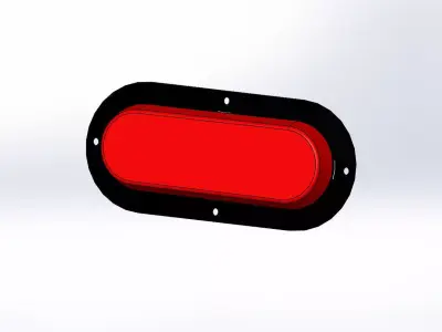 Trailer Brake Light Free 3D model