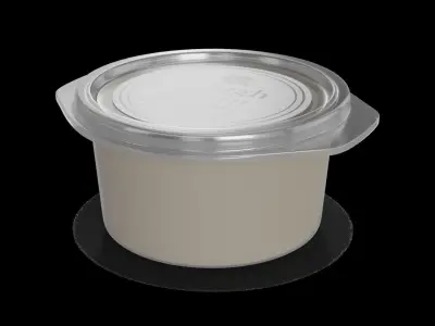 Fresh pasta dumplings and dough Dough 3D model