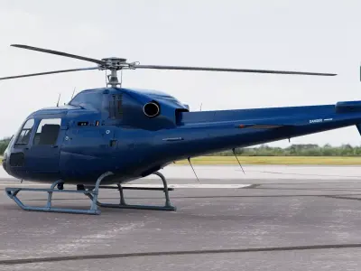 Helicopter Airbus Eurocopter AS355 Ecureuil II Twin Engine 3D model