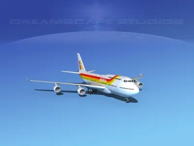 Boeing 747-400 Iberia 3D model