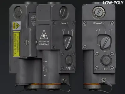 Tactical PEQ CQBL-1 GameReady Low-poly 3D model
