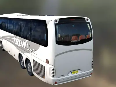 Tour Bus Luxury Passenger Coach Detailed 3D Print Model 3D print model