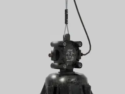 Industrial Lamp OMP-300 Low-poly 3D model
