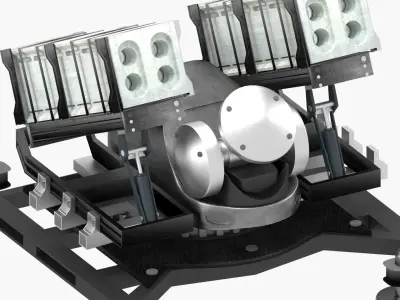 projectile missile launcher  3D model