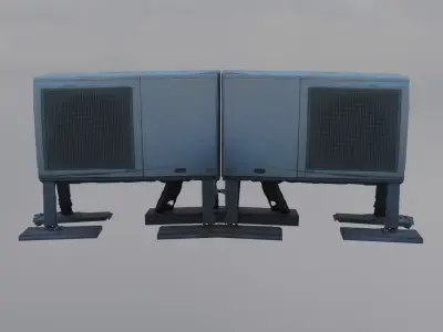 Aircondition Low-poly 3D model