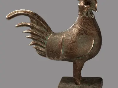 African Okukor Low-poly 3D model