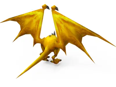 Bat 3D Model Rigged Low-poly 3D model