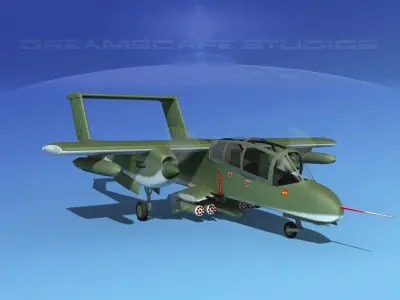 Rockwell OV-10 Bronco US Army 3D model