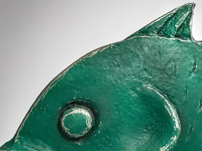 Metal Fish pendant  Low-poly 3D model