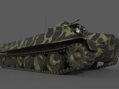 MT-LB Camouflage 3D model
