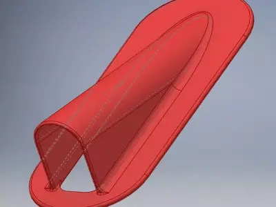 Cable fairing for experimental aircraft 3D print model