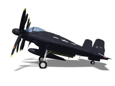 XF5U flying pancake 3D model