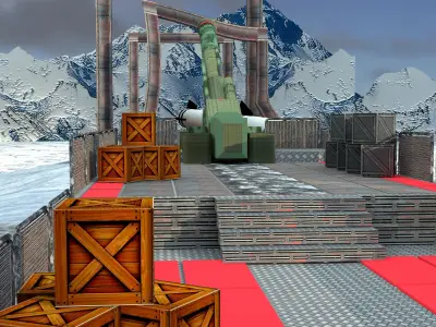 Complete Environment Low-poly 3D model