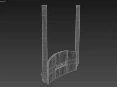 Truck Back Cab Plate  3D model