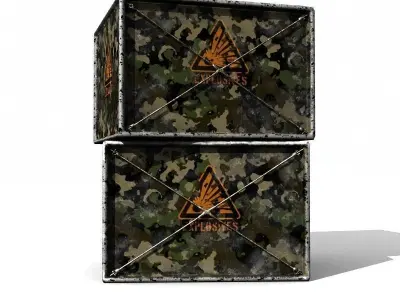 Military Explosive Container 3D model