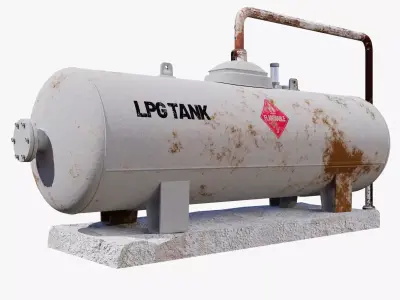 Lpg Storage Tank 3D model