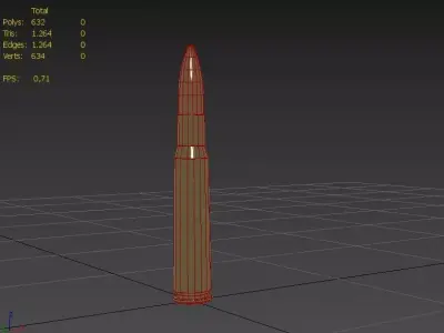 132x99 Hotchkiss Ammo Low-poly 3D model