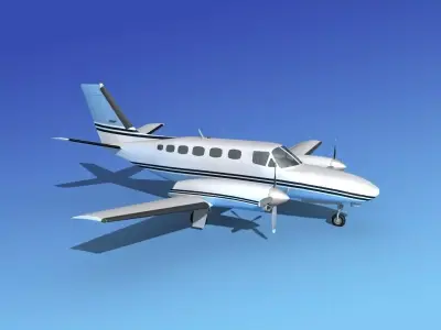 Cessna 441 Conquest II V14 3D model