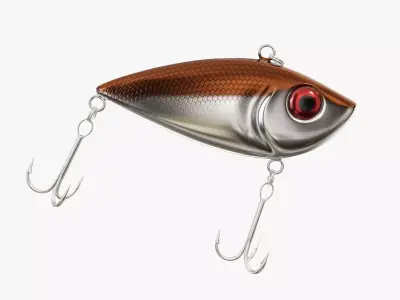 Rattlin type fishing lure 3D model