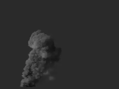 3D High Res Smoke Animation 3D model