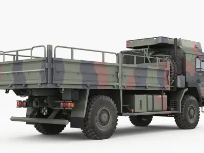 Military truck MAN HX60 3D model
