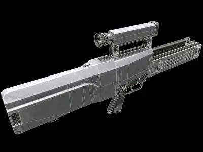 G11 Assault Rifle Low-poly 3D model