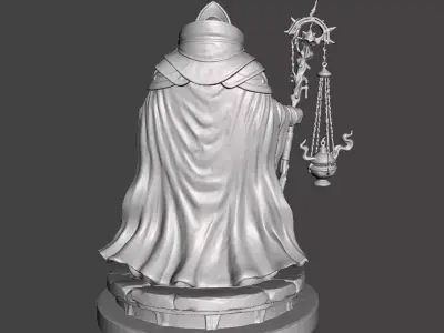 Void Ritual Prophet STL  Dark Futuristic Mystic Miniature  3D print model