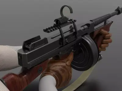 Fps weapon ww2 M1 Fps - Tps Low-poly 3D model