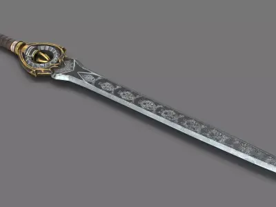 Sword V3 PBR Low-poly 3D model