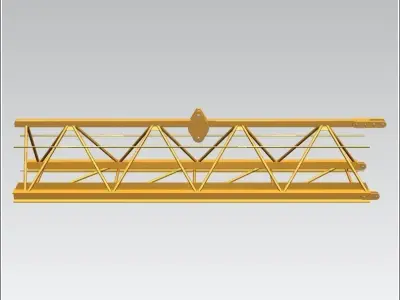 TOWER CRANE -Crane jib main- Free 3D model