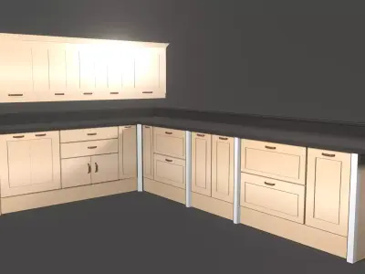 Kitchen Cabinet Free 3D model 3