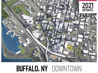 Buffalo Low-poly 3D model