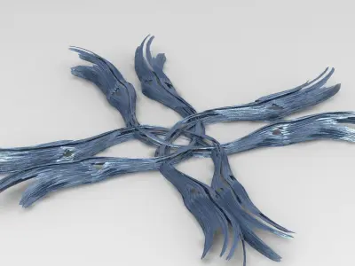 Sci fi Leisure Dome facility floor Low-poly 3D model