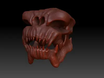 Rancor Skull 3D print model