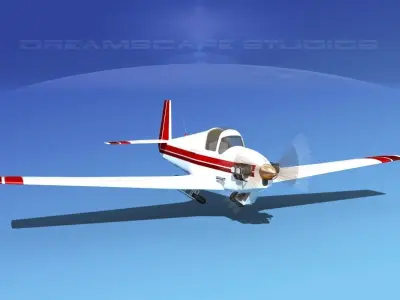 Mooney M-18 Mite V12 3D model