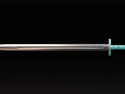 Medieval Sword Pack Low-poly 3D model
