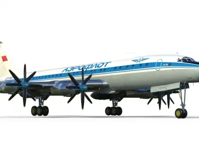 Tupolev Tu-114 3D model