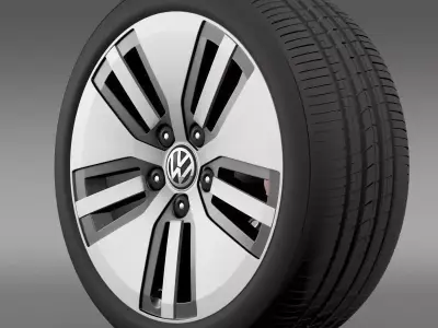 Volkswagen E Golf wheel 3D model