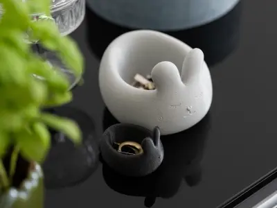 Cute bunny bowl 1-year commercial licence 3D print model