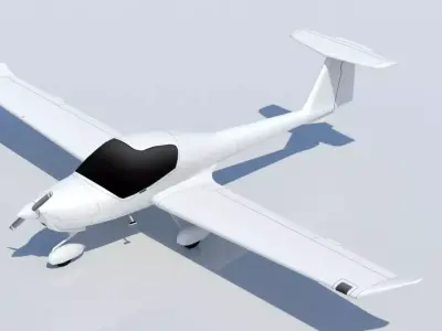 DA20 Katana Static Lowpoly Blank Low-poly 3D model