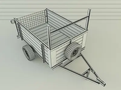 car trailer 99 3D model