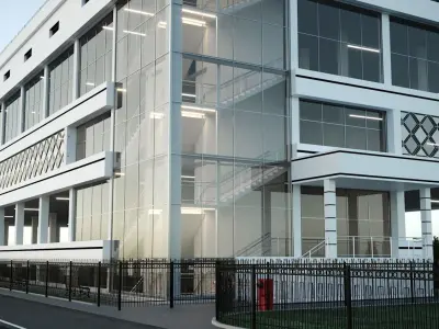 Multi-level parking 3D model