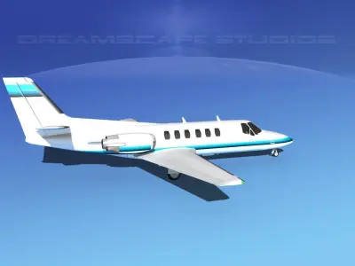 Cessna C550 Citation II V10 3D model