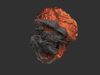 monster head diablo 3D model