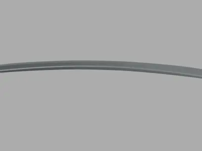 Car Spoiler 022 Low-poly 3D model