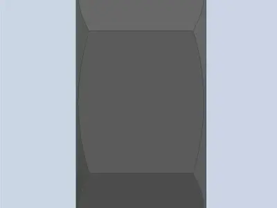 Hexagonal Nut M12 3D model