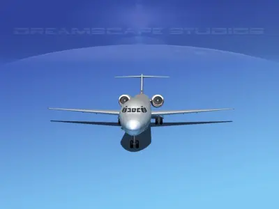 Douglas MD-80 Bare Metal 3D model