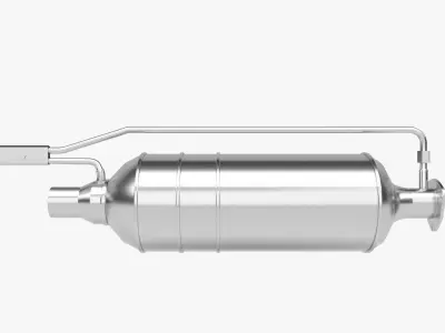 Exhaust system package 3D model